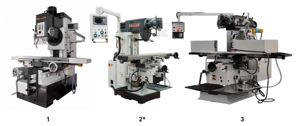 Tipos de fresadoras según orientación del husillo
